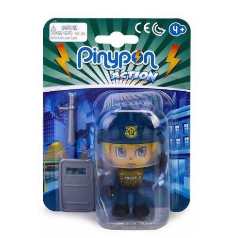 Pinypon Action - rendőr figura pajzzsal