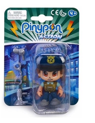 Pinypon Action - rendőr figura bilinccsel