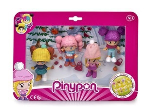 Pinypon - 4 darabos figurakészlet, téli ruhában