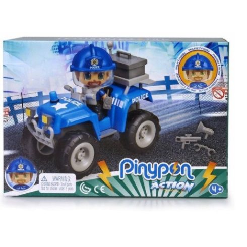 Pinypon Action - játék rendőrségi quad