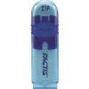 Radír Factis színes átlátszó műanyag tokban kupakkal 1 db kék