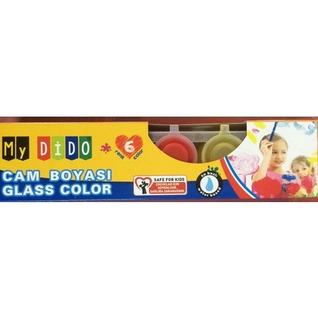 Glass Color Üvegfesték 6*22ml tégelyes My Dido