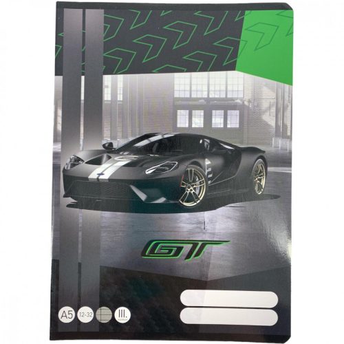 Füzet tűzött A5 3.oszt. Ford GT Green