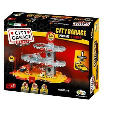 City Garage 3 szintes játék garázs kisautókhoz Faro