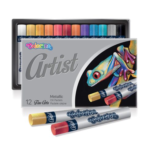 Olajpasztell 12db Colorino Artist - metál színek