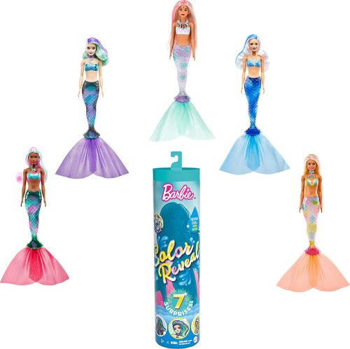 Barbie Color Reveal Meglepetés baba - Sellő széria