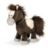 Nici Plüss - Ló álló - Pony Kapoony - textil 35cm barna-krém-szürke