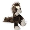 Nici Plüss - Ló lógólábú - Pony Kapoony - textil 35cm barna-krém-szürke