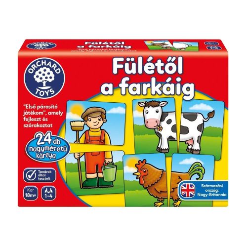 Fülétől a farkáig társasjáték Orchard Toys