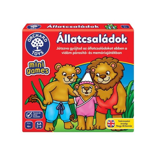 Állatcsaládok mini társasjáték Orchard Toys