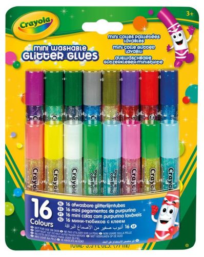 Ragasztók - Crayola csillámos ragasztó 16 db-os