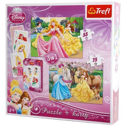 Trefl 3in1 Puzzle Special hercegnők
