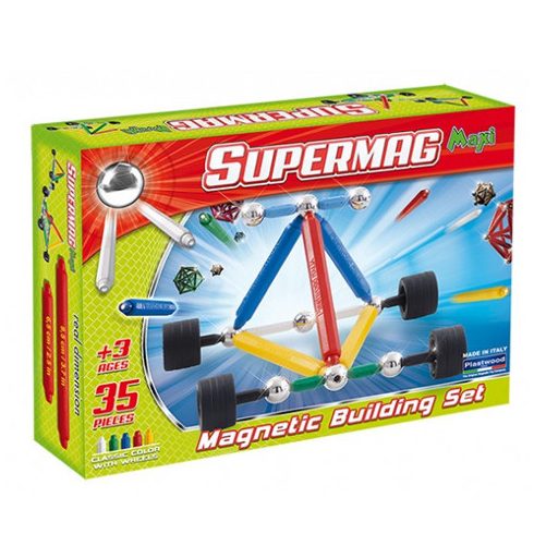 Építőjátékok - Supermag Maxi Wheels 33 mágneses építőjáték