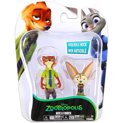 Mese szereplők játék figurák - Zootropolis Nick és Finnick figurák