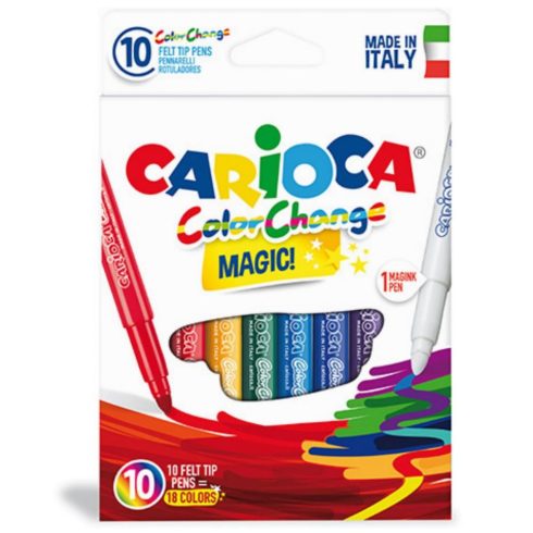 Írószerek - Carioca Színváltós filctoll készlet 9+1db