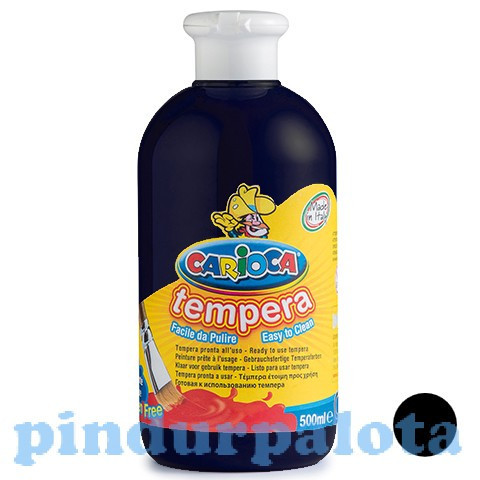 Íróeszközök - Festékek - Fekete tempera 500ml Carioca