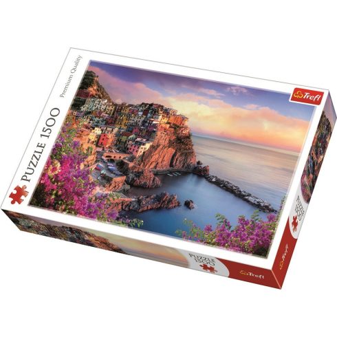Puzzle - Puzzle 1500 db-os Manarola tengerpart Trefl