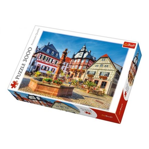 Nehéz puzzle - Heppenheim piactér 3000 db-os puzzle Trefl