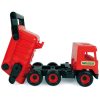 Műanyag járművek - Middle Truck Billentős dömper 43cm piros - Wader