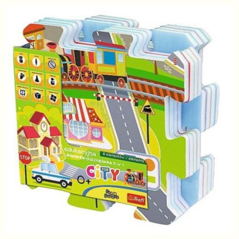 Baby kirakók - Puzzle - Városi móka szivacs puzzle Trefl