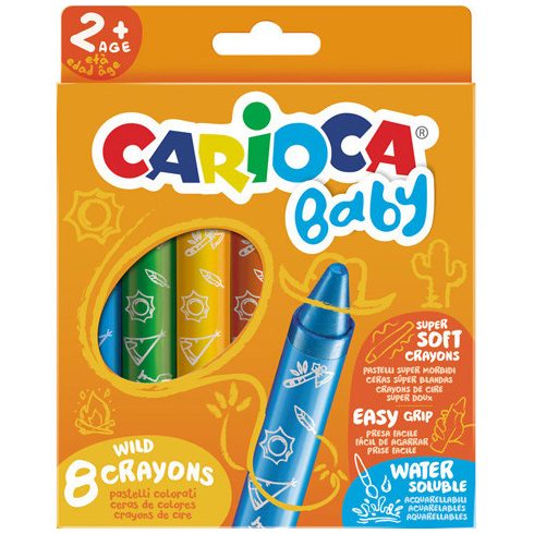 Wild Crayons Lemosható extra puha Baby zsírkréta szett 8db - Carioca vásárlás