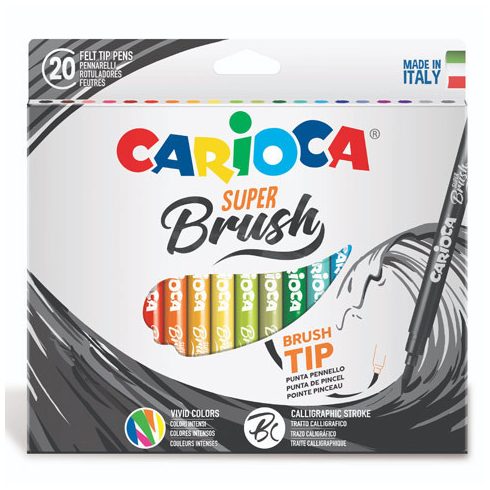 Super Brush Ecsetvégű filctoll szett 20 db-os kiszerelésben - Carioca vásárlás