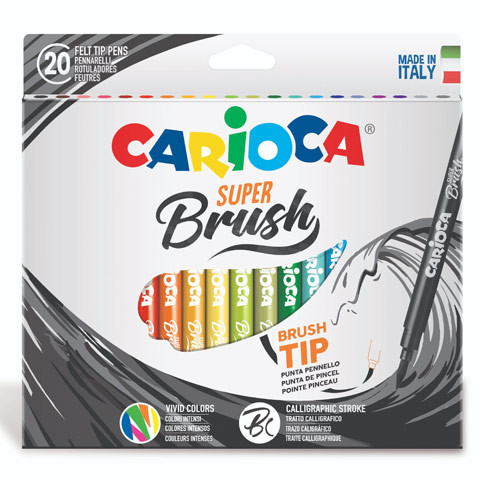 Super Brush Ecsetvégű filctoll szett 20 db-os kiszerelésben - Carioca vásárlás