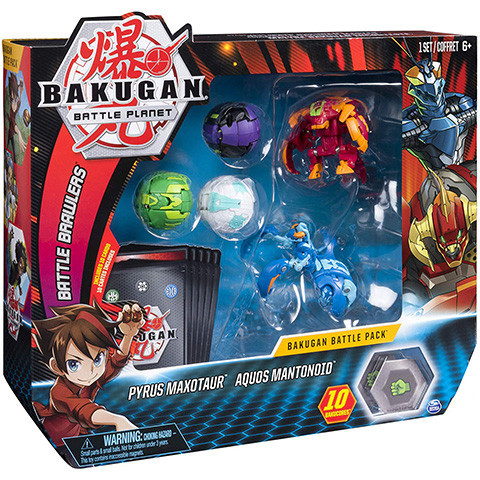 Bakugan Pyrus Maxotaur és Aquos Mantonoid csata csomag - Spin Master vásárlás