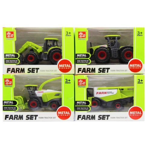 Autós játékok - Játék mezőgazdasági munkagépek 4 féle