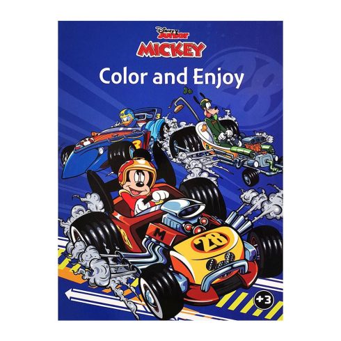 Foglalkoztató füzetek - Színezők - Disney Mickey és az autóversenyzők színező Kiddo