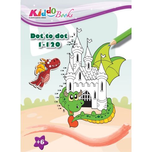 Foglalkoztató füzetek - Mágikus sárkányok pontról-pontra színező Kiddo Books