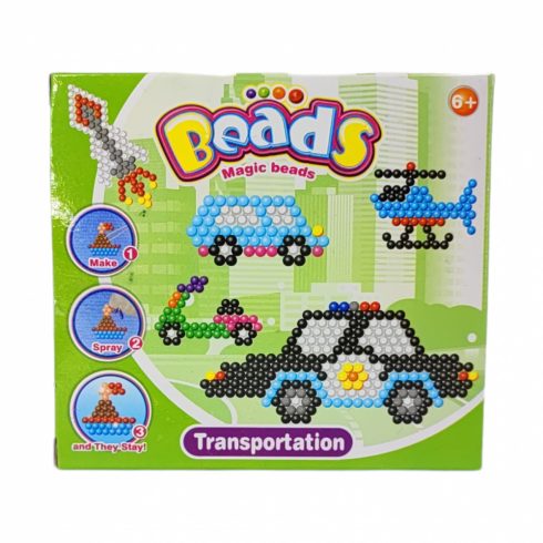 Kreatív játékok - Magic Beads vízzel tapadó gyöngy kirakó