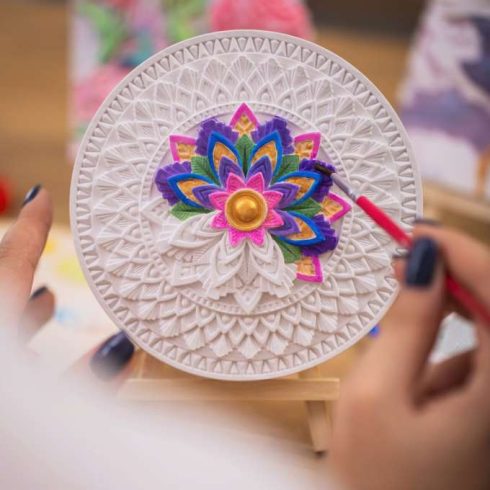 Gipsz festő - 3D Mandala