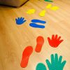 Szenzoros mozgás és tér-irány érzék fejlesztő játék - Kéz- és lábnyom
