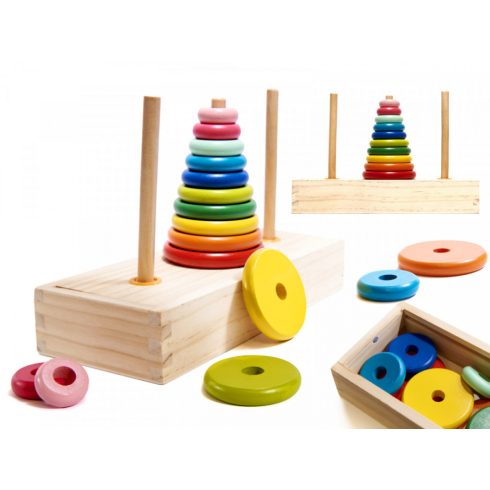 Montessori torony - Fajáték