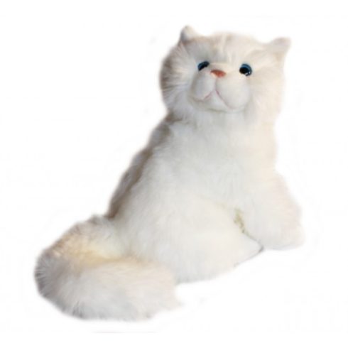 Plüss cicák - Fehér cica