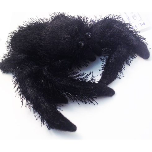 Plüss Pók - fekete - 15cm - Plüss állat