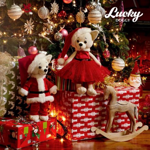 Lucky Doggy Lilli Karácsonyi plüss kutya Orange Toys