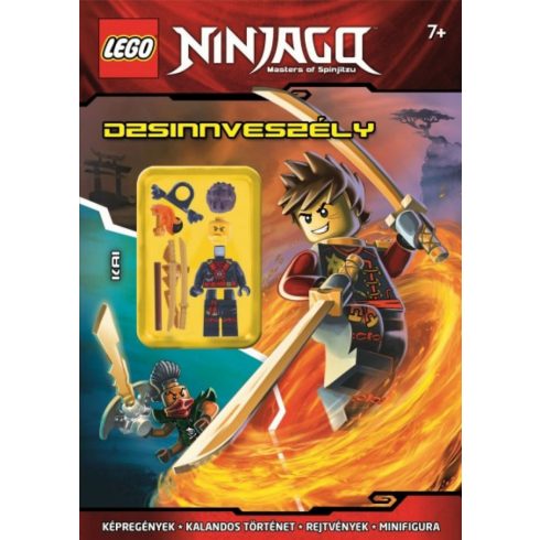 Foglalkoztató könyvek, füzetek - Lego Ninjago - Dzsinnveszély! Képregény, rejtvény, minifigura