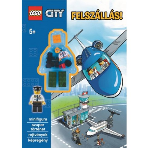 Foglalkoztató könyvek, füzetek - Lego City Felszállás! Minifigura, rejtvény, képregény