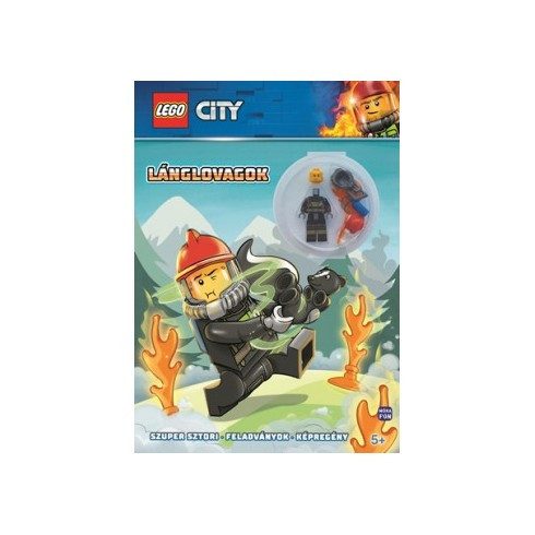 Foglalkoztató könyvek, füzetek - Lego City - Lánglovagok - Minifigura, feladvány, képregény