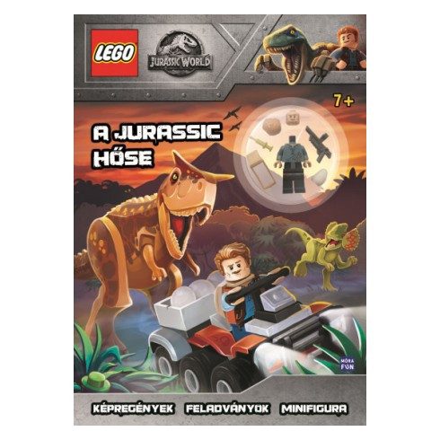 Foglalkoztató könyvek, füzetek - Lego Jurassic World - A Jurassic hőse - Minifigura, képregény, fela