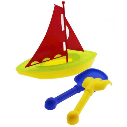 Kültéri játékok - Strand játék vitorláshajóval lapáttal, és gereblyével