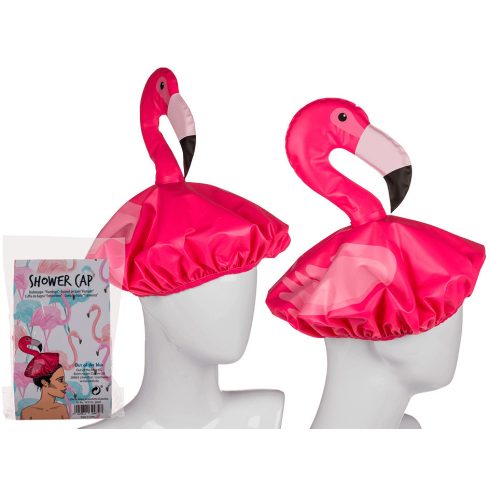 Ajándék a haveroknak - Trendi cuccok - Flamingó fürdősapka