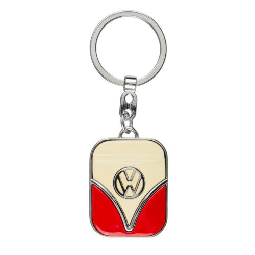 Bézs piros színű VW kulcstartó