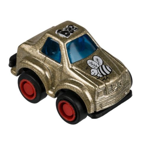 Lendkerekes mini játékautó - Arany
