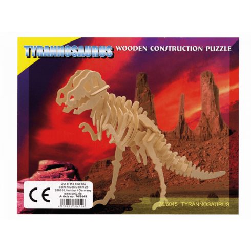 3D Fapuzzle dínók - Tyrannosaurus