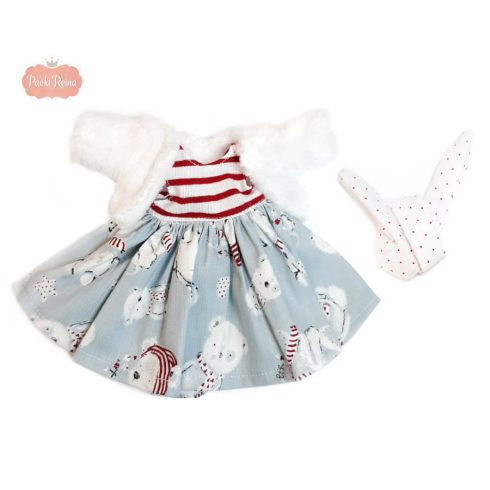 Paola Reina téli játékbaba ruha