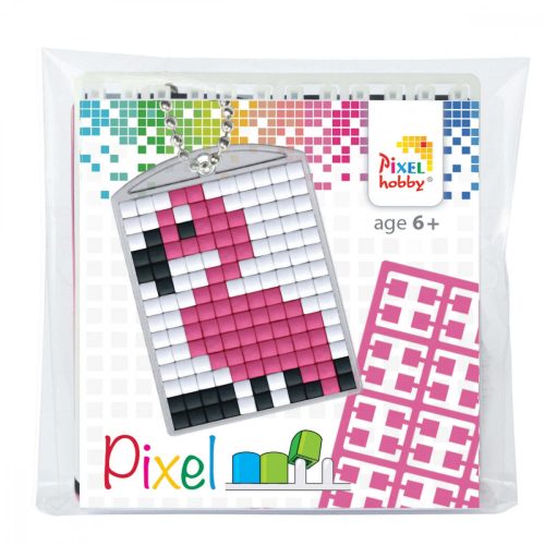 pixelhobby-kulcstarto-szett-kulcstarto-alaplap-3-szin-flamingo-kreativ-jatek