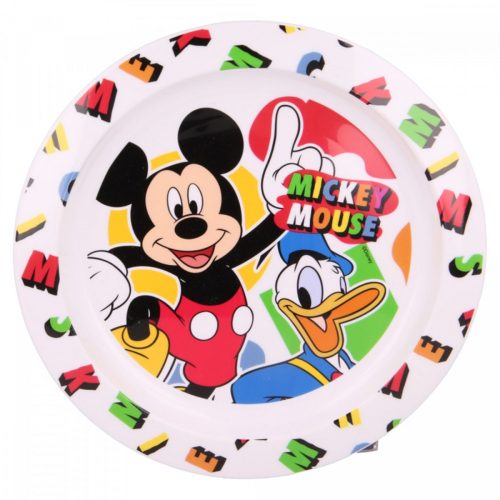Mickey Mouse műanyag lapostányér